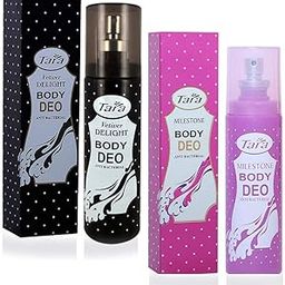 Tara Vetiver Delight Deo and Milestone Body Deo (135ml + 135ml) Deodorant Spray - For Men & Women-image-33