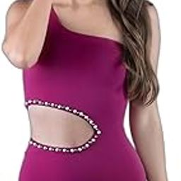 one Piece one Shoulder Cutout Padded Swimsuit for Women |Swimming Suit for Women-image-79