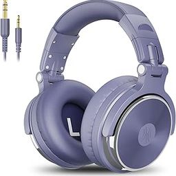 OneOdio Pro-10 Over Ear Headphone, Wired DJ Bass Headsets with 50mm Driver, Foldable Lightweight Headphones with Shareport and Mic for Recording Monitoring Podcast Guitar PC TV (Light Blue)-22