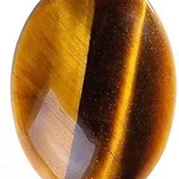 anuj sales Tiger Eye Stone 4.25 Ratti / 3.88 Carat Natural Earth Mined Deluxe Quality Lab-Certified Tiger Eye/Tiger Stone/Tiger's Eye Chitti Loose Gemstone-picture-24