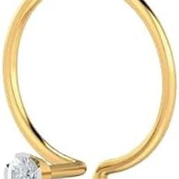 BANGALI NAKCHABI INDIAN TOP TRENDING 18 KT GOLD NOSE PIN (NDN-JWL)-18