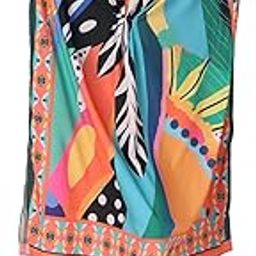 Printed A-Line Crepe Maxi Length Long Kaftan Dress for Women Multicolor Freesize-picture-10
