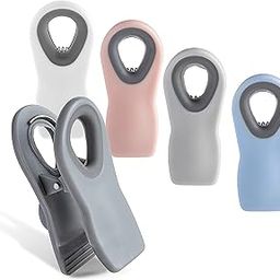 COOK WITH COLOR Bag Clips with Magnet- Food Clips, Chip Clips, Bag Clips for Food Storage with Airtight Seal Grip for Bread Bags, Snack Bags and Food Bags, Multi Colored, Pack of 5-image-88