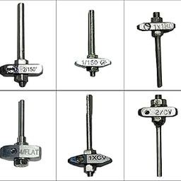 Micro-Spindle Drill Bit Set, 6 Unique Bits: 1mm 150V, 1mm 180 Flat, 1mm Concave, 2mm Convex, 2mm 150V, 4mm 180 Flat-image-54