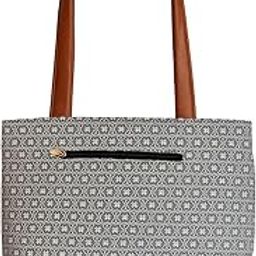 Stylish Grey Tote Bag for Women with One Spacious Compartment | Geometric Pattern Shoulder Bag | Lightweight, Durable Office & Travel Handbag | Casual Daily Use Shopping Purse-image-13