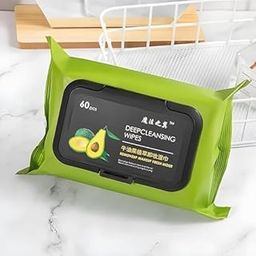 AZLVERA Clean & Glow Makeup Remover Wipes for Face with Aloe Vera, Cucumber & Vitamin E | Wet Wipes for Face with Avocado | Makeup Remover Wipes | Hydrating, Refreshing, Soothing (60 pieces)-image-44
