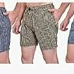 Pack of 5 Checkered Men Multicolor Regular Shorts-picture-18