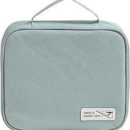 Cosmetic Bags for Women (Blue) | Vanity Box for Women | Makeup Pouch | Organizers Storage Box | Travel Pouch | Makeup Pouch | Cosmetic Organizer Bag | Makeup Bag (22.5 X 18 X 8 cm)-picture-24