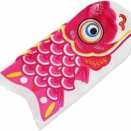 Japanese Decorative Windsock Carp Flag Koi Nobori Sailfish 15cm Rose Red-picture-13