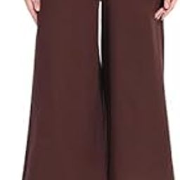 Women's Wide Leg Pants Elastic High Waist Casual Yoga Workout Palazzo Pants & Trousers with Pockets-image-14
