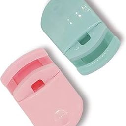 Lasenersm 2 Pieces Mini Eyelash Curlers Portable Travel Plastic Eyelash Curlers With Replacement Pads Fits All Eye Shapes No Pinching Or Pulling (Pink, Green)-46