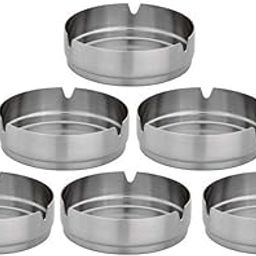 Dynore Stainless Steel Ash Tray Medium- Set of 6-picture-19