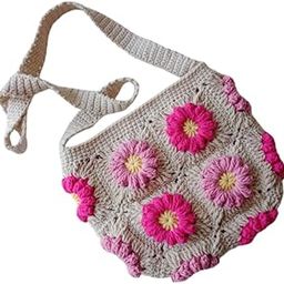 Handmade Crochet Daisy Crossbody Bag for Girls, Kids, Teenagers - Floral Shoulder Phone Bag, Cute Mini Purse Gift-image-93