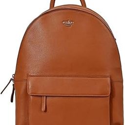 Xavier Leather Laptop Backpack for Men | Fits 13" Laptop | Dual Compartment Slim Backpack with Trolley Strap | Card Holders | Front Zip Pocket | Sleek & Minimalist Design-picture-8