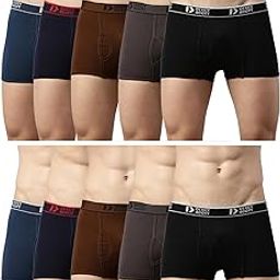 Men's Cotton Classic Solid Trunks-image-11