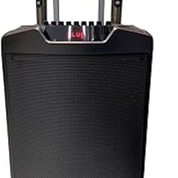 Takara T 8090 Karaoke Speaker Trolley Portable Multimedia Bluetooth; Audio Recording; USB; SD; TF; AUX PA System with 2 Wireless UHF Mic; Remote Control; with LED Light (Black)-6
