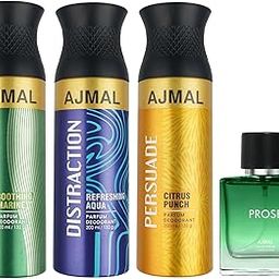 Ajmal Nightingale & Distraction & Persuade Deo each 200ML & Prose EDP 20ML Pack of 4 (Total 620ML) for Men & Women-picture-21