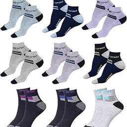 Men's Compact Cotton Ankle Length Regular Socks With Stay Fresh Treatment-5