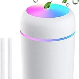 HASTHIP® Humidifier for Room Moisture 300mL Warm & Cool Mist for Household Car Humidifier Desktop Humidifier with Atmosphere Light Aroma Diffuser for Home-image-21
