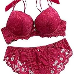 Women's Lingerie Bra and Panty Set | Nightwear Lingerie | Soft, Breathable Fabric | Sizes 30C–38C | White, Black, Blue, Maroon, Purple-image-61