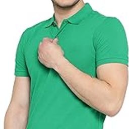 keoti Poly Cotton Polo Collar & Plain Comfort Fit T-Shirt for Mens-picture-0