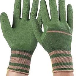 Garden Art Multipurpose Gloves GAMG | Cut-Resistant Gloves, Rubber Coated Gloves, Comfortable for Wood Working, Construction Work, Electric Welding and Other Activites (Multipurpose)-picture-2