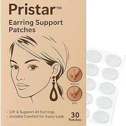 Pristar Ear Lobe Support for Earrings – Earring Supporter for Women, Prevent Sagging & Drooping, Comfortable Backs for Heavy Earrings-image-40