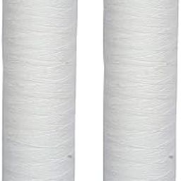 5 Micron 20 Inch Jumbo Wound Thread Cartridge Filter for Water Filtration - Pack of 2 Filters, 4.5 Inch OD Dia for Superior Purification and Long-Lasting Performance (White)-15