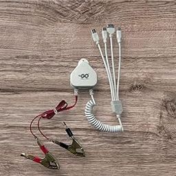 DC Charger for 12V Battery, with Clamps and 4 USB Ports-picture-10
