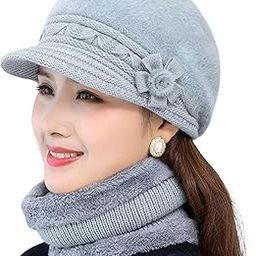 Tomorrow Women Winter Hat, Knit Beanie for Women, Winter Beret Hat, Beanie Set with Neck Warmer, Knit Hat and Scarf Set, Warm Beret for Women, Neck warmer set-image-83