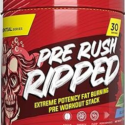 Fully Dosed Pre Rush Ripped Fat Burning Pre-Workout Supplement, 30 Servings-11