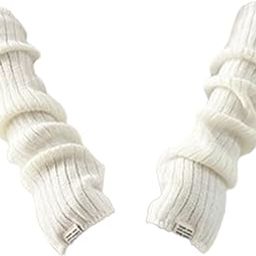 ™ Arm Warmers Thumb Hole Gloves Winter Knitted Mittens Fashion for Women Girls white | Gloves & Mittens | Womens Accessories-image-57