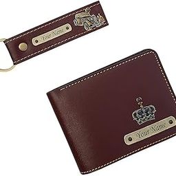 Your Name Leather Customized Men's Wallet with Key Chain, Gifts, Personalized Gifts, Personalized Accessories, Wallets & Covers (Brown)-image-34