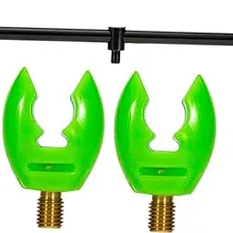 meadawgs Meadawgs® Aluminum Alloy Fishing Rod Butt Rest Fishing Buzz Bar Carp Equipment Gear 31cm Silicone Green-picture-38