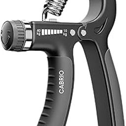 CABRIO Adjustable Hand Gripper for Men & Women for Gym Workout Hand Exercise Equipment for Forearm Exercise, Finger Exercise black-image-1