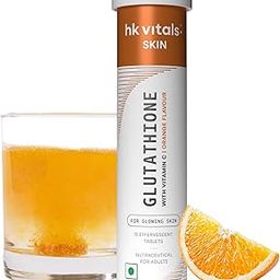 HealthKart hk vitals Glutathione - 15 Effervescent Tablets | L-Glutathione Tablets with Vitamin C & E, for Skin Glow & Hydration, No Added Sugar, Orange Flavour-12