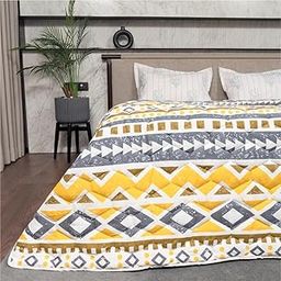 Urban Space Ultra Soft Quilted Winter Comforters for Single Bed | 200 GSM | Fluffy Microfibre Reversible Printed AC Blanket/Duvet for Luxury (Newyork- 58 X 88 Inches or 145 cm X 225 cm)-image-86