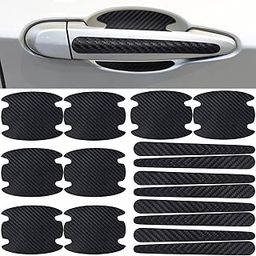 Kelenate Black 16-Piece Car Door Handle & Bowl Scratch Protector, Carbon Fibre, Universal Fit, Door-image-54