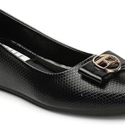Womens Textured Comfortable Ballerinas for Party Use I Work Use I Casual Use I El-st-wn-29 Pump-image-19