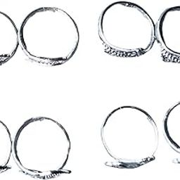 Women & Girls Metal Fancy Glossy finish Toe Ring Adjustable Bichiya/Leg Finger Ring-Combo-4 (A_C_P_110836_Silver)-image-27