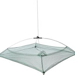 MYADDICTION Fishing Foldable Mesh Baits Trap Umbrella Cast Dip Net Crab Shrimp Net Cage-picture-10