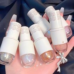 VBA Glitter Liquid Eyeliner Eyeshadow - Sparkling Eye Makeup | 0.15 Oz Face Makeup Mermaid Pearl Tears Aqueous Texture Ecoticfate Blush Liquid Eyeshadow (2)-32