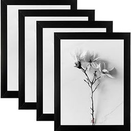 Picture Frame Set of 4, A4 Size 21x29cm, Black Wall Art Frames for Home and Office-image-15