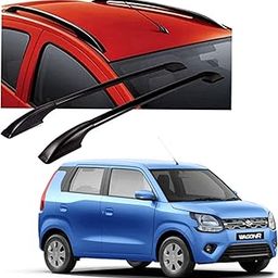 DS ENTERPRISE Drill Free Roof Rails for Maruti Suzuki WagonR 2019 and above Models - Black Color (Pack of 2)-picture-15