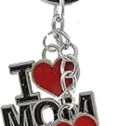 i love mom & i love papa metal combo keychain best for gifting-picture-44