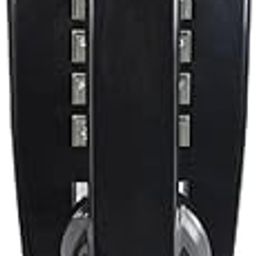 HePesTer P-44 Vintage Corded Phone, Antique Retro Wall Mounted Landline Phone with Handset Volume Control, Old Fashioned Phone with Extra Loud Ringer for Home and Hotel Decor (Black)-2