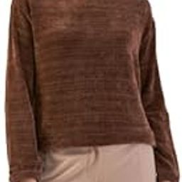 Margo Women's Solid Woolen Sweater - Full Sleeve, Round Neck, Cozy Wool Fabric, The Cozy Closet Collection, Machine Washable, Made in India Brown-image-7
