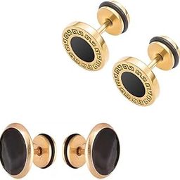 2 Pair Combo Earrings for Men and Boys | Stainless Steel Earrings for Boys | ComSTEa-10-image-50