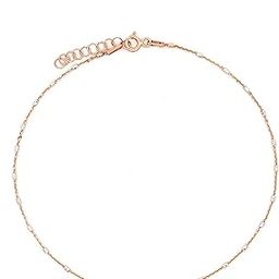 925 Sterling Silver Tiny Links (Pair) Anklet | Gifts for Women and Girls | With Brand Certificate of Authenticity-23
