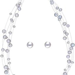 Sri Jagdamba Pearls Jabala 5 Lines Pearl set for Women | Necklace Set for Women and Girls With Certificate of Authenticity AAA Quality-5